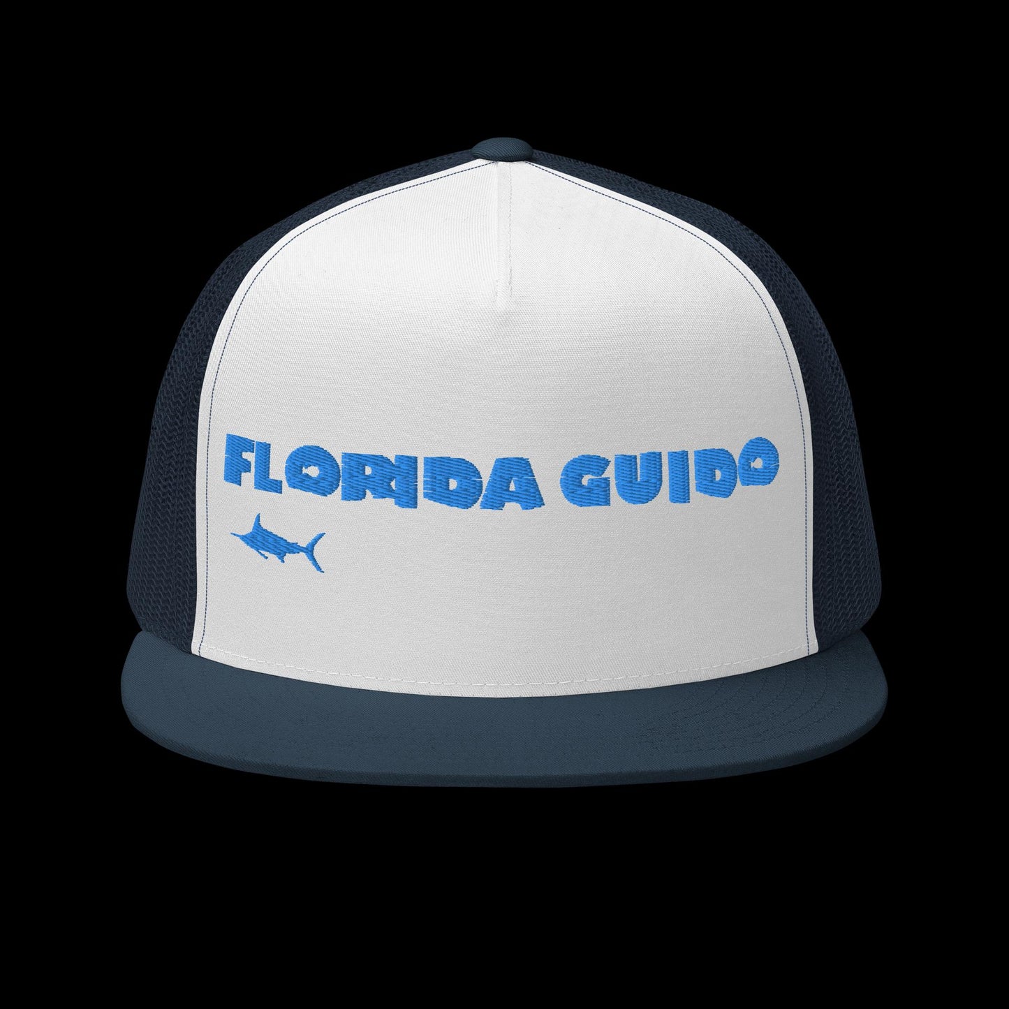 Florida Guido Blue Swordfish Snapback Trucker