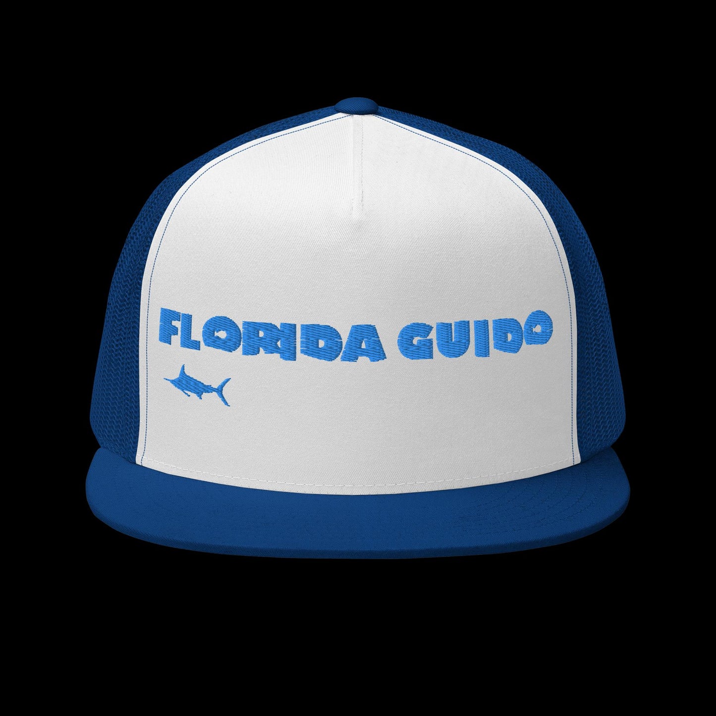 Florida Guido Blue Swordfish Snapback Trucker