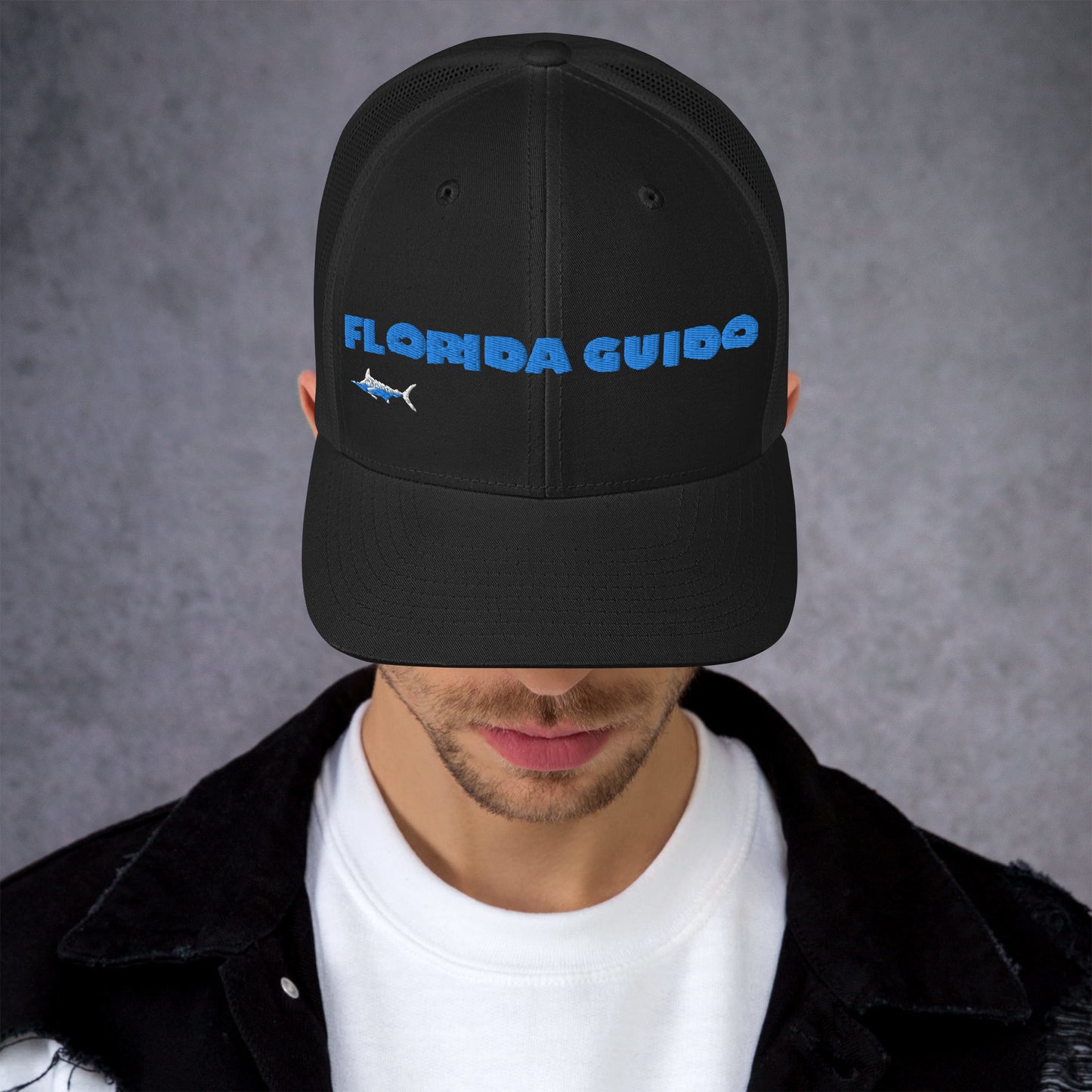 Florida Guido Blue Swordfish Trucker