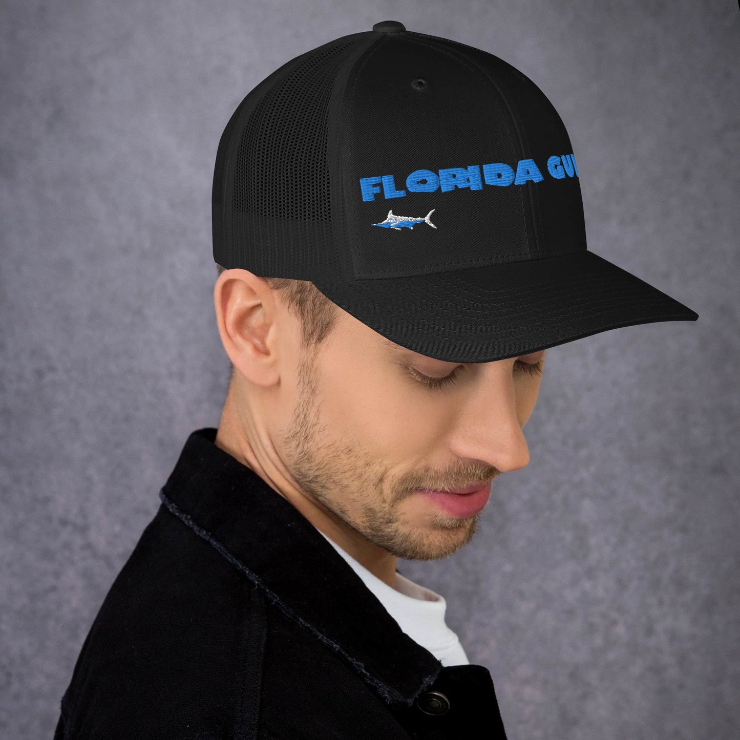 Florida Guido Blue Swordfish Trucker