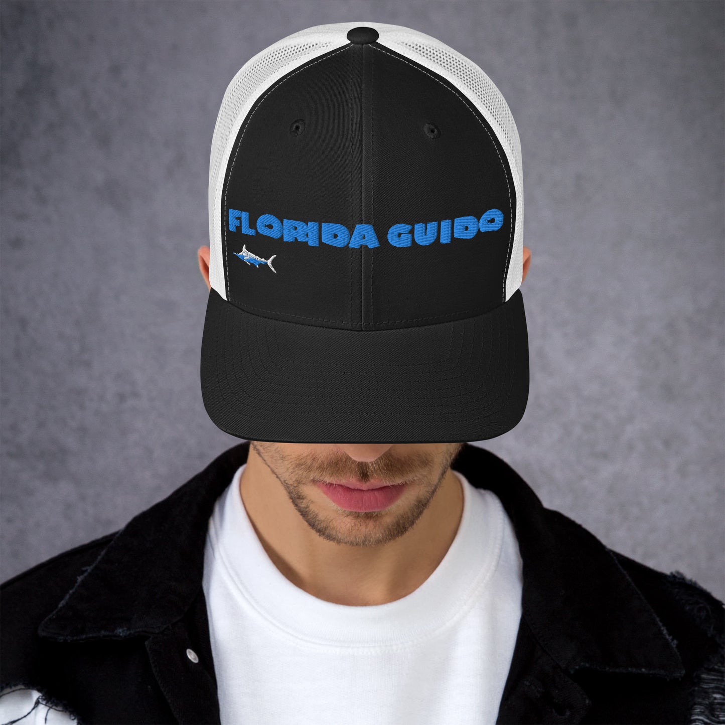 Florida Guido Blue Swordfish Trucker