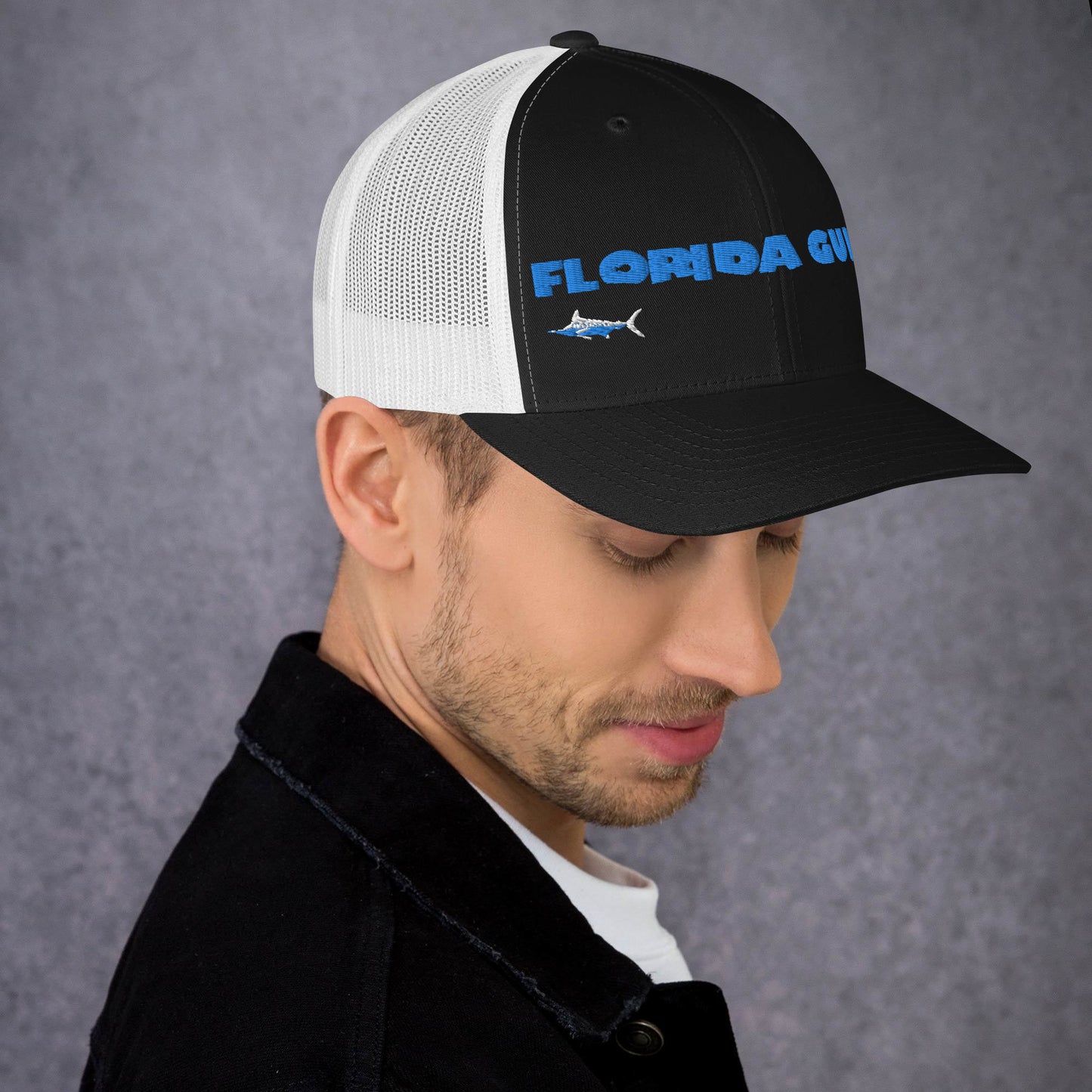 Florida Guido Blue Swordfish Trucker