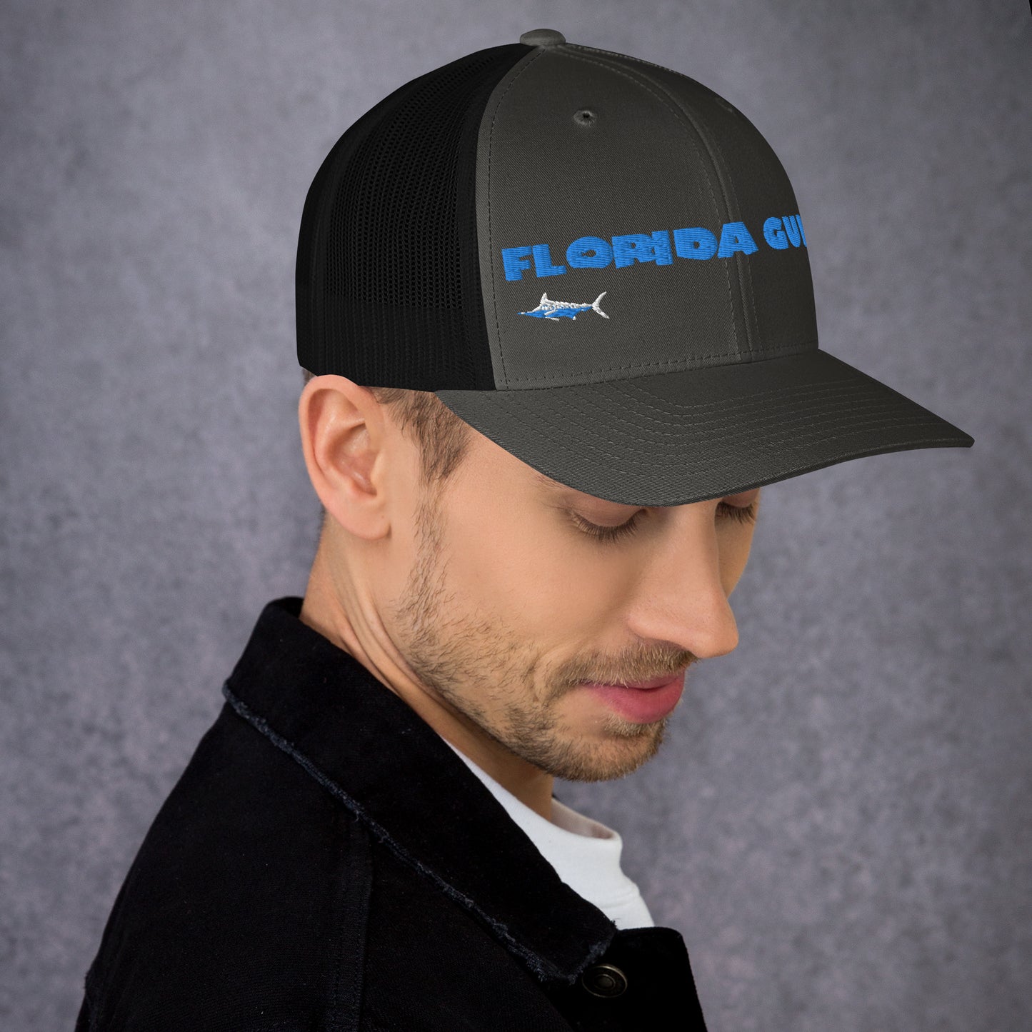 Florida Guido Blue Swordfish Trucker