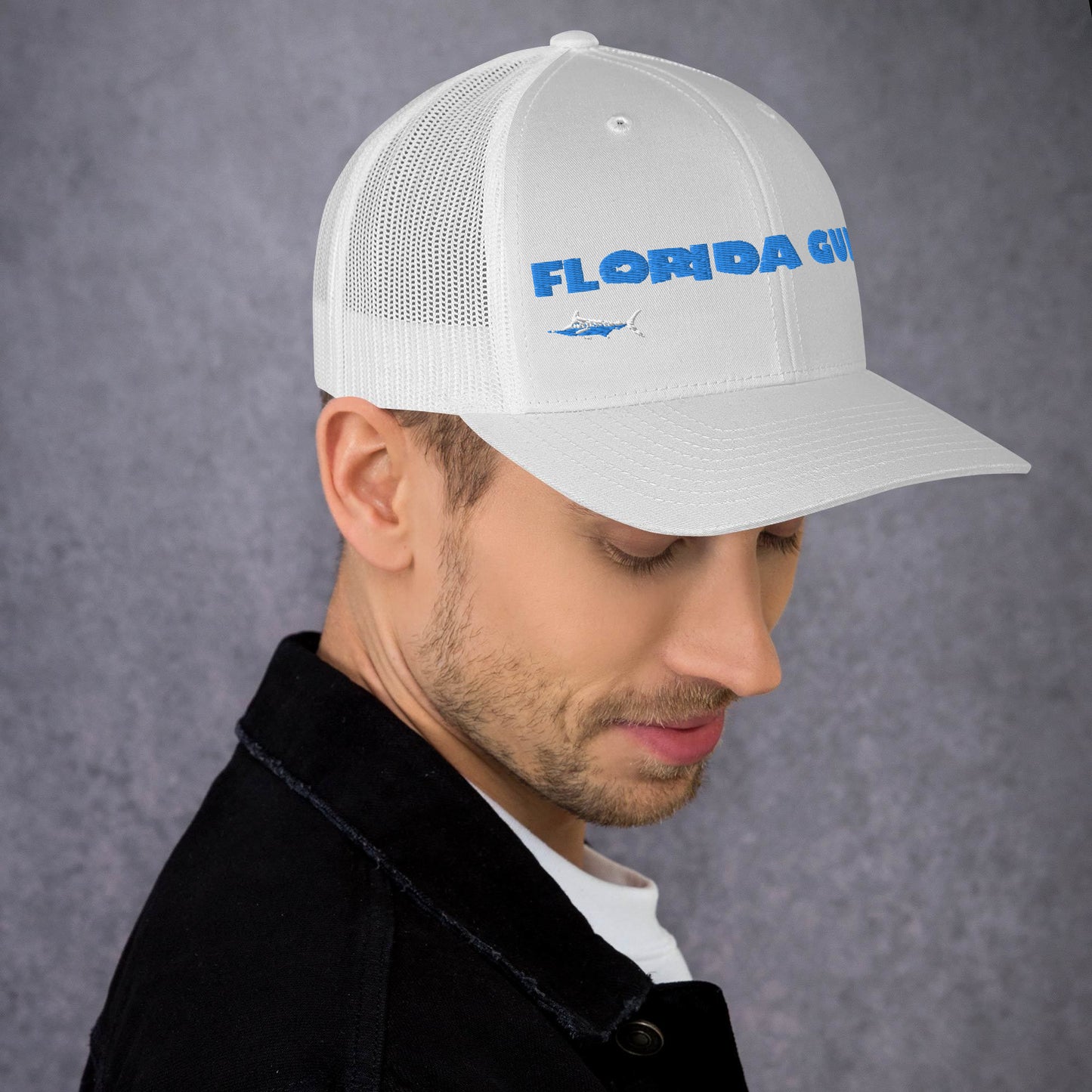 Florida Guido Blue Swordfish Trucker